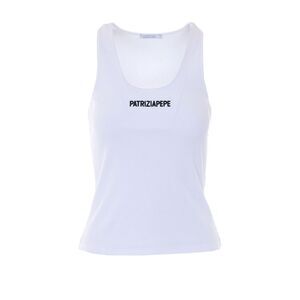 Patrizia Pepe Women Ribbed Logo Top